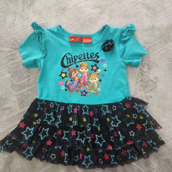Vintage Chipette Size 2T Ruffle Hem Shirt - Picture 1 of 4